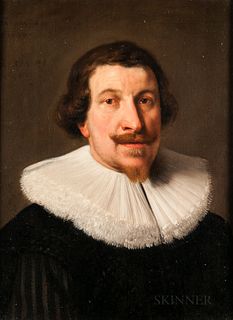 School of Thomas de Keyser (Dutch, 1596-1667)      Head of a Man in a Lace Ruff