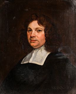 Dutch School, 17th Century Style      Portrait Bust of a Man with a Linen Collar