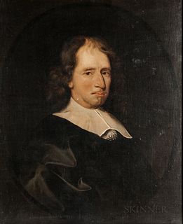 Dutch School, 17th Century Style      Man in a Flat Linen Collar and Black Robes