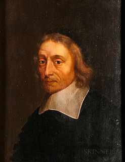 Attributed to Jan de Bray (Dutch, c. 1627-1697), Portrait of a Man in a Flat Linen Collar and Black Skull Cap, Possibly Salomon de Bray
