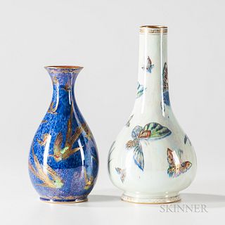Two Wedgwood Lustre Vases