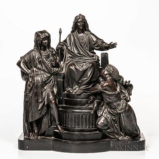 Bronze Depiction of the Judgement of Solomon