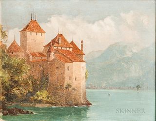 John Ferguson Weir (American, 1841-1926)      Chateau de Chillon