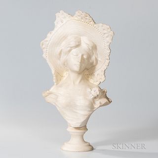 Alabaster Bust of a Maiden