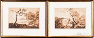 Benedikt Piringer (Austrian, 1780-1826), After Christian Wilhelm Ernst Dietrich (aka Dietricy) (German 1712-1774), Two Framed Aquatints