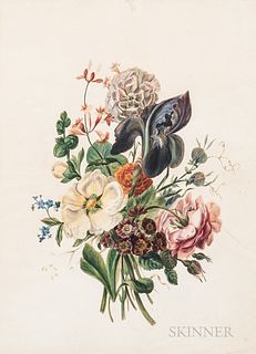 School of Pierre Joseph Redoute (French, 1759-1840)      Floral Bouquet
