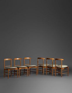 Greta Magnusson Grossman(Swedish, 1906-1999)Set of Six Dining Chairs, Glenn of California, USA