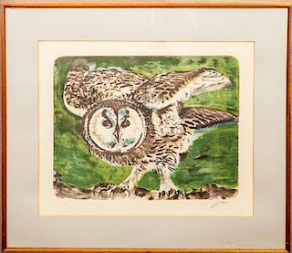 Hans Erni (1909-2015): Untitled (Owl)