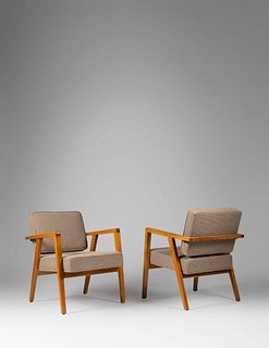 Franco Albini
(Italian, 1905-1977)
Pair of Lounge Chairs, Knoll, USA