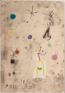 Joan Miro
(Spanish, 1893-1983)
Personatge I Estels III, 1979