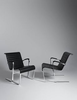 Marcel Breuer, Attribution
(Hungarian, 1902-1981)
Pair of Lounge Chairs, c. 1980