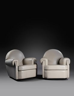 Vittorio Valabrega
(Italian, 1861-1952)
Pair of Lounge Chairs