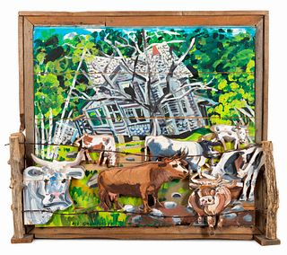 Red Grooms
(American, b. 1937)
The Cow House, 1977