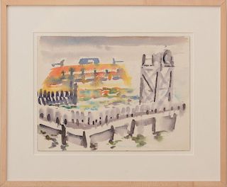 Fred Mitchell (1923-2013): Ferry Dock