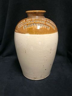 Alex Mcdonald and Sons Stoneware Jug wholesale and retail Grocers Scotland