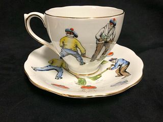Royal Standard "A curlings cup" porcelain Cup and saucer made in England
