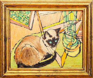Lillian MacKendrick (1906-1987): Siamese Cat