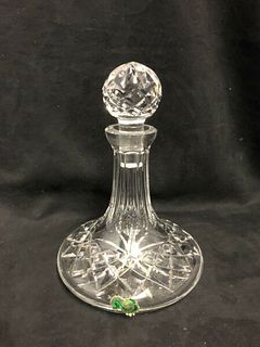 Small Irish Waterford crystal Ships Decanter 9" x 6"