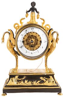 AN ORMULU MANTEL CLOCK, VIENNA, CIRCA 1800