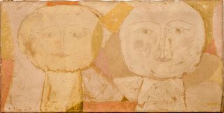 20th Century School: Untitled (Two Faces)