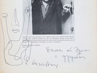 [CHAGALL, NEIZVESTNY] GROSVENOR GALLERY EXHIBITION CATALOGUE WITH SIGNED DRAWING BY NEIZVESTNY, 1965