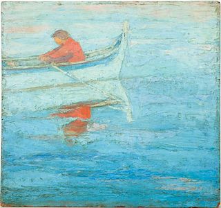 Attributed to John Noble (1874-1935): Untitled (Rower)