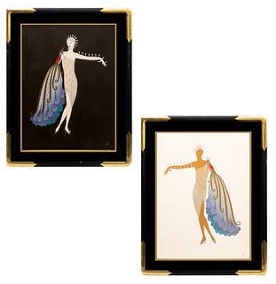 A PAIR OF SERIGRAPHS BY ERTE [ROMAIN DE TIRTOFF] (RUSSIAN-FRENCH 1892-1990)