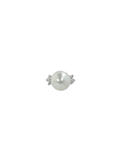 Cute Diamond And Pearl Ring