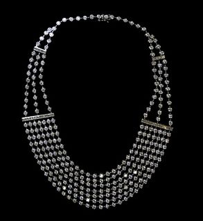 Impressive 18K 47.60ct Diamond Necklace