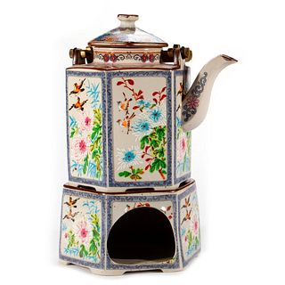 A Japanese porcelain teapot.