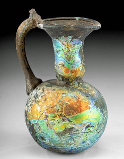 Roman Glass Pitcher Incredible Iridescence