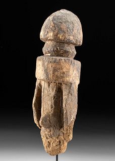 16th C. African Pre-Dogon Tellem Wood Figure - Male