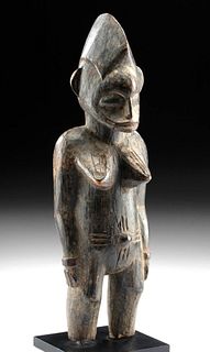 Early 20th C. Ivory Coast Senufo Wood Standing Figure