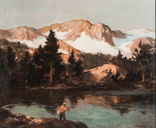 Harry Russell Ballinger (American, 1892-1993)      Mountain Lake.