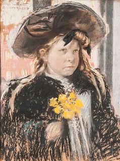 Richard Ranft (Swiss, 1862-1931)      A Young Girl