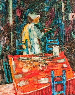 After Donald Roy Purdy (American, b. 1924)      Clearing the Table