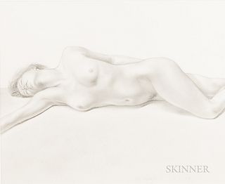 Martha Mayer Erlebacher (American, 1937-2013)      Drawing for Reclining Nude