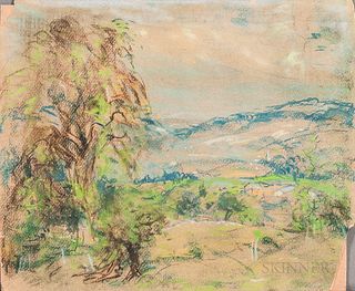 Arthur Clifton Goodwin (American, 1866-1929)      Blue Landscape