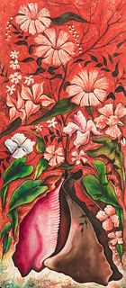 Jacques-Enguerrand Gourgue (Haitian, 1930-1996)    Floral Still Life