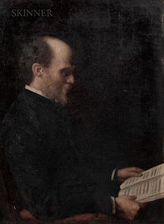 De Scott Evans (American, 1847-1898)    Portrait of Professor Edward Mayerhofer