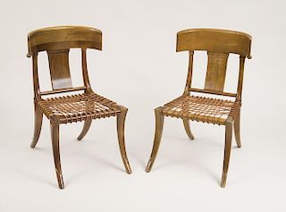 Pair of Side Chairs, In the Style of T.H. Robsjohn Gibbings, c. 1990