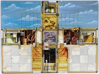 Roderick Slater Neoclassical Mixed Media Painting