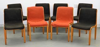 8 Bill Stephens for Knoll Int Bentwood Side Chairs