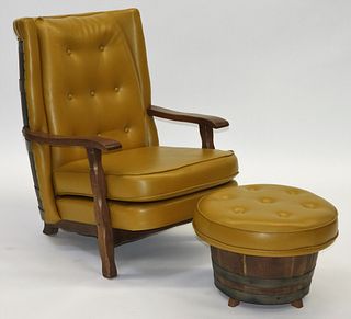 Schubert Industries MCM Barrel Chair and Ottoman