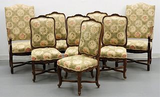 8PC French Rococo Carved Shell Dining Chairs