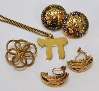 Estate 14K & 18K Gold Jewelry Grouping