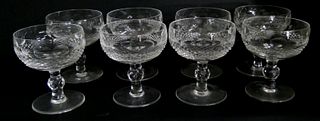 (8) WATERFORD CUT CRYSTAL SHERBERT 4 1/2" GLASSES
