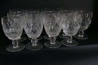 (14) WATERFORD CUT CRYSTAL WINE 5 1/4" GLASSES