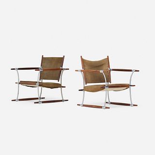 Jens Quistgaard, Stokke lounge chairs, pair