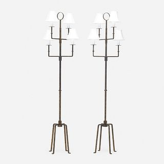 Tommi Parzinger, floor lamps model 23, pair